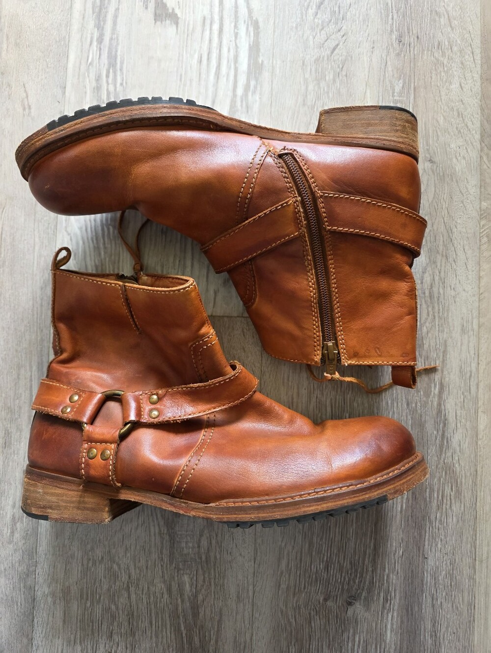 Vintage Foundry Co Morgan Boot Cognac Leather Size 11